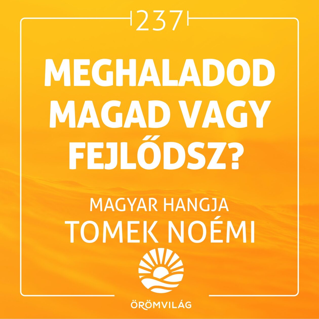 #237 Meghaladod magad vagy fejlődsz?